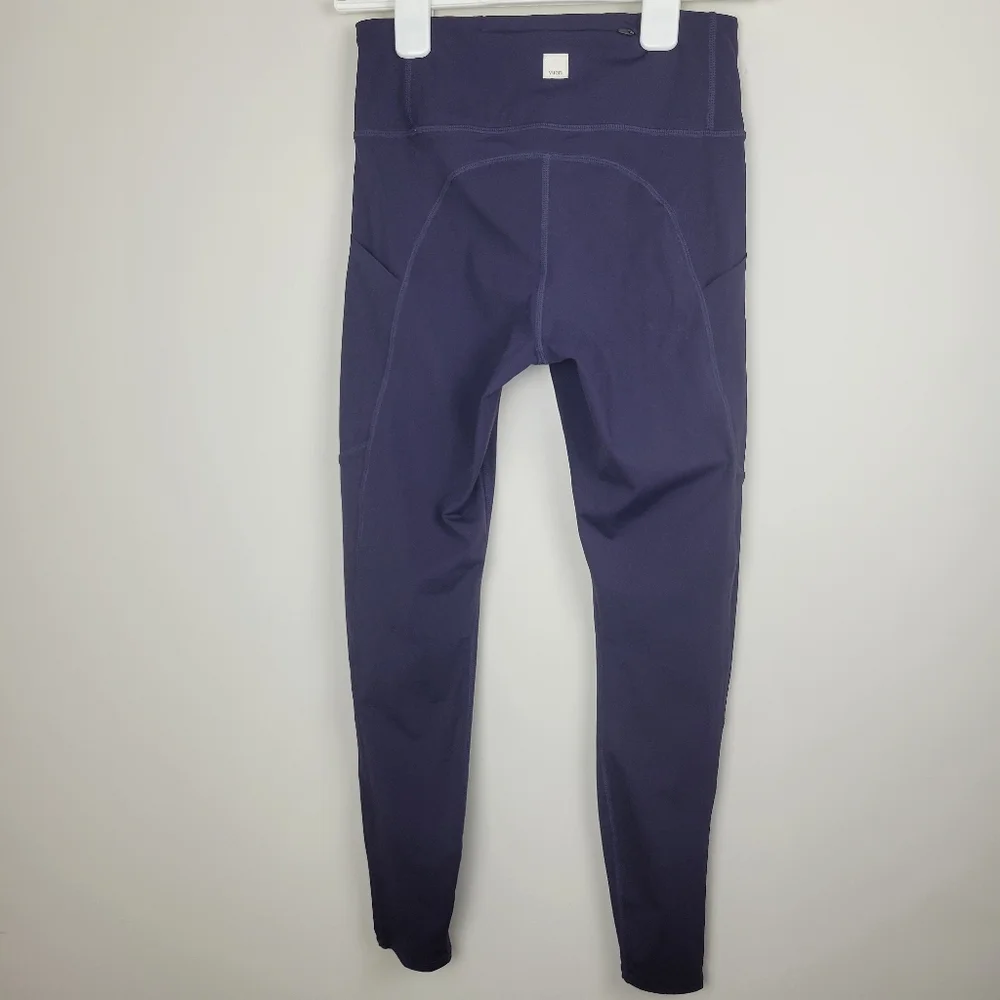 VUORI Stride Running Workout Leggings Dark Purple XS High Rise - Picture 5 of 11